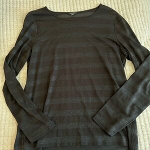 black Talbots striped glitter long sleeve